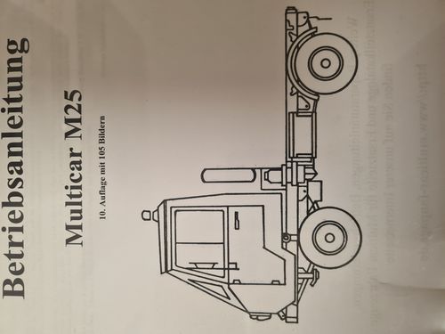 Betriebsanleitung Multicar M25